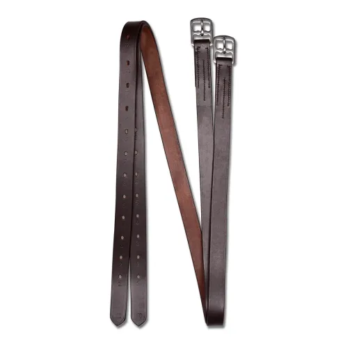 Steigbügelriemen Leder X-Line - Braun -  Länge: 140 cm, Farbe: Braun