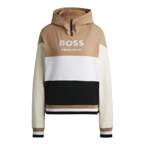 BOSS Equestrian Hoodie Faye - Camel -  Farbe: Camel, Grösse: L