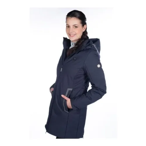HKM Heizmantel Elegant Style - Dunkelblau -  Farbe: Dunkelblau, Grösse Jacke: M