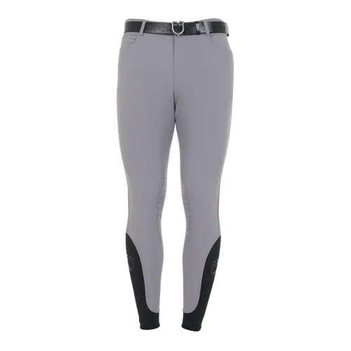 Equestro Reithose Caspar Kniebesatz Jungs - Frost Grau -  Kleidergrössen Teenager: 164, Farbe: Frost Grau