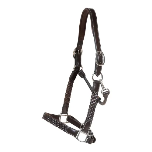 Dy'on Halfter Plaited - Braun -  Farbe: Braun, Grösse Zaum: Pony