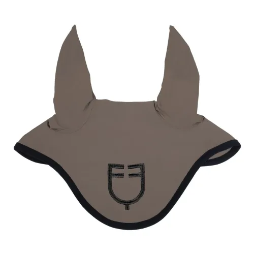 Equestro Ohrengarn Black Line Logo - Walnuss -  Grösse: Full, Farbe: Walnuss