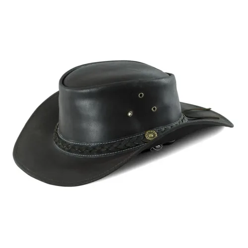 Lakota Westernhut Leder Zopfband Capello - Schwarz -  Farbe: Schwarz, Grösse: M