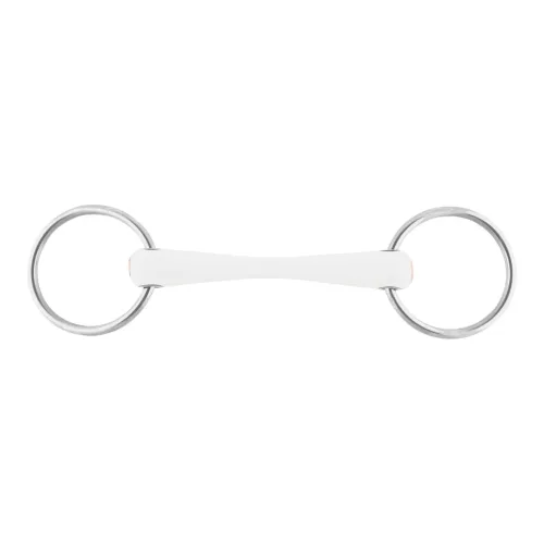 Nathe Stangengebiss, Ring 70mm - Weiss -  Gebisslängegrösse: 14.0 cm, Stärke: 20 mm