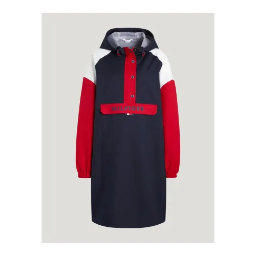 Tommy Hilfiger Equestrian Regenponcho Belfast Damen - Desert Sky -  Grösse Bekleidung Damen: L