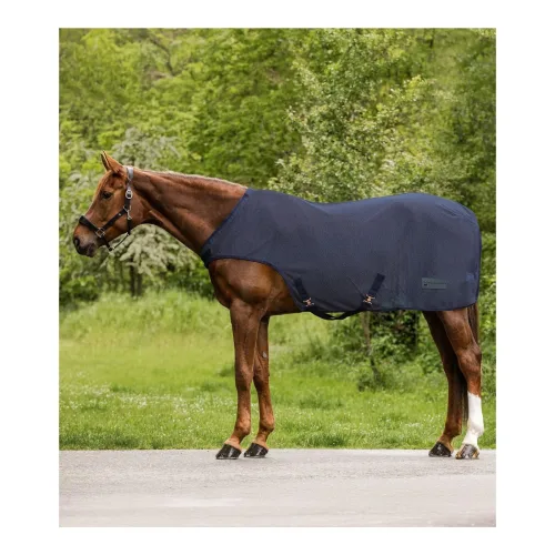 Waldhausen Fliegen-Führmaschinendecke Comfort - Nachtblau -  Grösse Pferdedecken: 135 cm