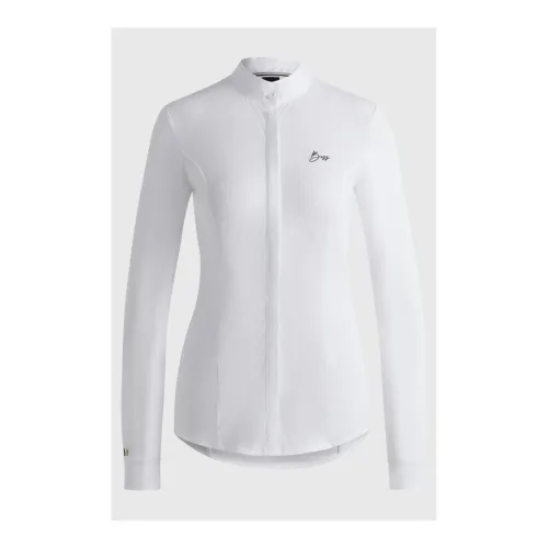 BOSS Equestrian Turnierbluse Emma Damen - White Stripes -  Grösse Bekleidung Damen: XL, Farbe: White Stripes