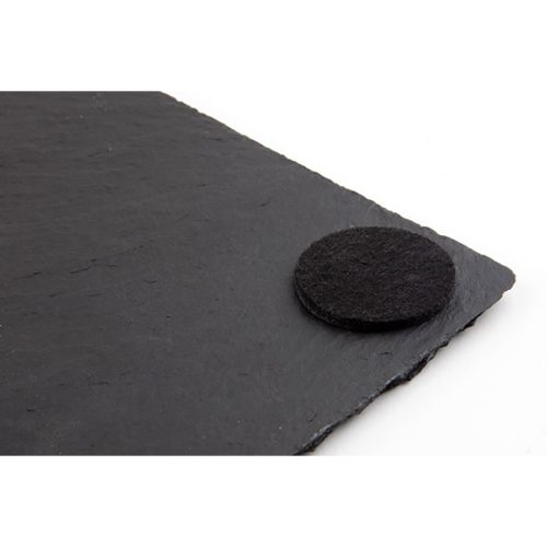 APS Untersetzer MORRA, 4er Set, Naturschiefer; 24x15x1 cm (LxBxH); schwarz; rechteckig