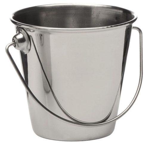APS Servier-Eimer Snackholder; 330 ml, 9x8.5 cm (ØxH); silber; rund