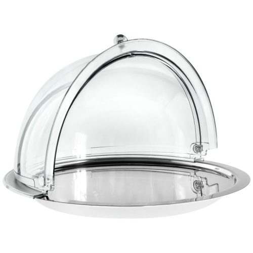 APS Buffetplatten-Set Salua ohne Fuss; 38x24 cm (ØxH); silber/transparent; rund