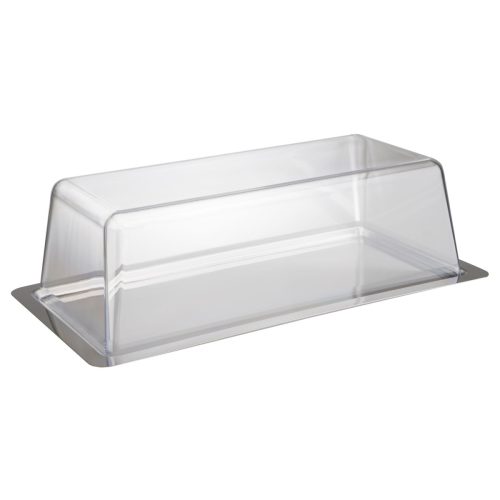 APS Tablett mit Haube; 33x17x10 cm (LxBxH); silber; rechteckig