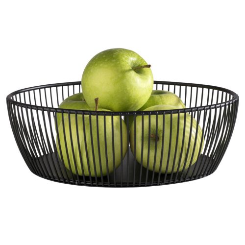 APS Korb Svart eckig; 24x19x8 cm (LxBxH); schwarz; oval