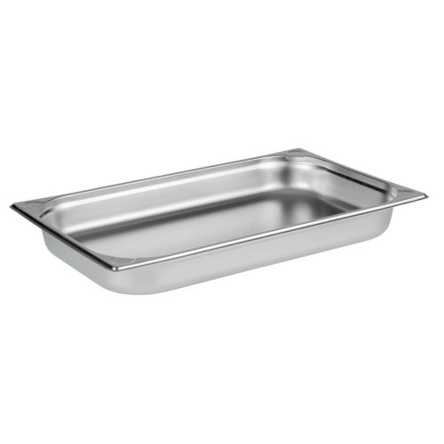 APS GN 1/1 Behälter 53 x 32,5 cm, Tiefe: 65 mm; GN 1/1, 9000 ml, 53x32.5x6.5 cm (LxBxT); silber