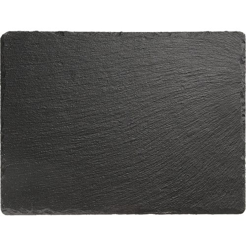 APS Untersetzer MORRA, 4er Set, Naturschiefer; 26.5x20.5x1 cm (LxBxH); schwarz; rechteckig