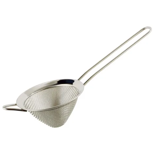 APS Barsieb Ø 8,5 cm, Griff 11,5 cm; 8.5x22x8.5x4.5 cm (ØxLxBxH); silber