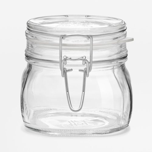 Bormioli Rocco Bügelverschlussglas Fido Terrina; 500 ml, 10.6x9.8 cm (ØxH); transparent; rund; 6 Stück / Pack