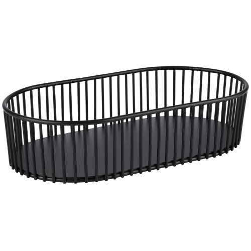 APS Korb oval; 29x16x7 cm (LxBxH); schwarz; rund