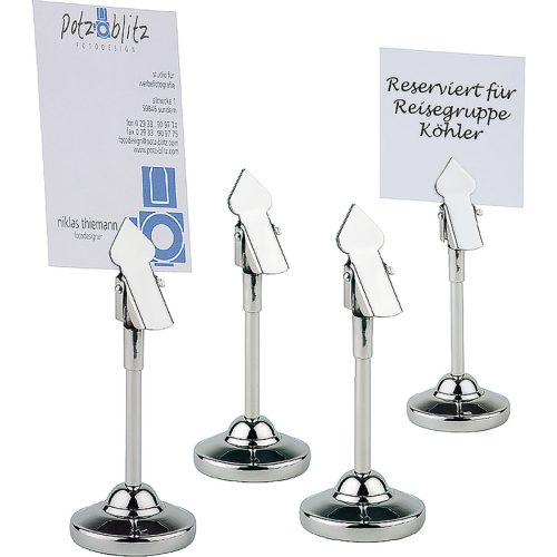 APS Tischkartenhalter; 4x10.5 cm (ØxH); weiss; 4 Stück / Pack