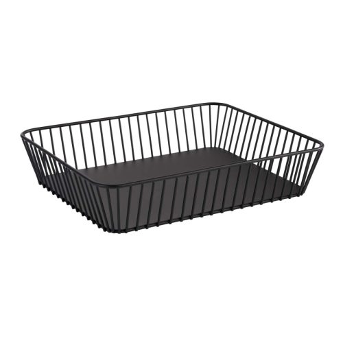 APS GN 1/2 Korb URBAN; GN 1/2, 32.5x26.5x7.5 cm (LxBxH); schwarz; rechteckig