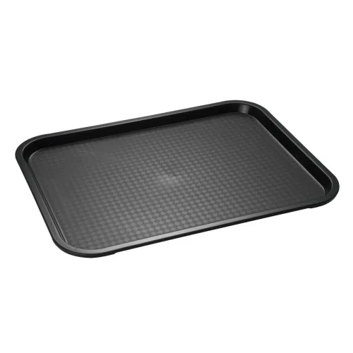 APS Tablett FAST FOOD, Polypropylen; 27x35x2 cm (LxBxH); schwarz; rechteckig