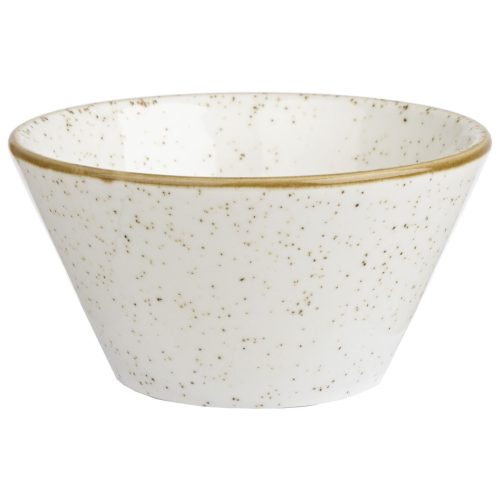 Churchill Saucen Schale Stonecast Barley White; 90 ml, 8x4 cm (ØxH); weiss/braun; rund; 12 Stück / Pack