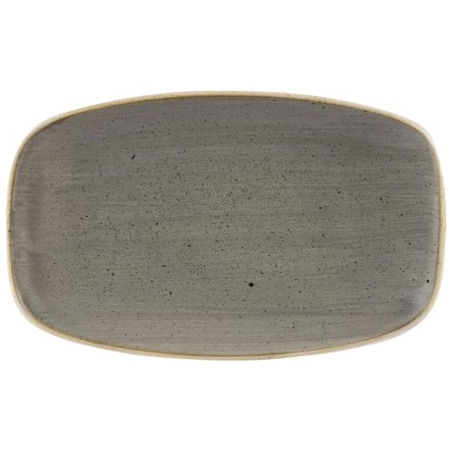 Churchill Chefs Oblong Platte Stonecast Peppercorn; 20x12.1 cm (LxB); grau/braun; rechteckig; 12 Stück / Pack