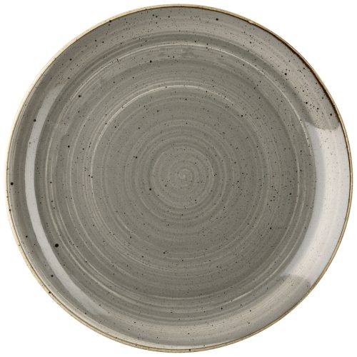Churchill Teller flach Stonecast Peppercorn Coupe; 28.8 cm (Ø); grau/braun; rund; 12 Stück / Pack