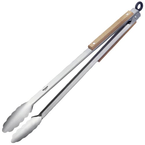 Westmark Grillzange Classic Wood; 44x4x3.7 cm (LxBxH); silber/braun