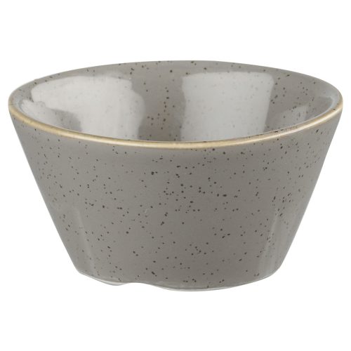Churchill Saucen Schale Stonecast Peppercorn; 90 ml, 8x4 cm (ØxH); grau/braun; rund; 12 Stück / Pack