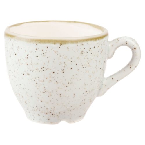 Churchill Espresso Tasse Stonecast Barley White; 100 ml, 6.5x5.5 cm (ØxH); braun/weiss; rund; 12 Stück / Pack
