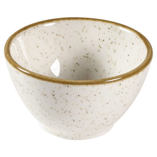 Churchill Dip Schale Stonecast Barley White; 110 ml, 8.5 cm (Ø); weiss/braun; rund; 12 Stück / Pack