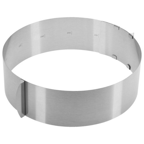 Westmark Tortenring Classic verstellbar; 30x8.5 cm (ØxH); silber; rund