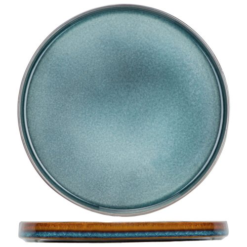 Cosy & Trendy Teller flach Quintana; 27.5 cm (Ø); blau; rund; 4 Stück / Pack