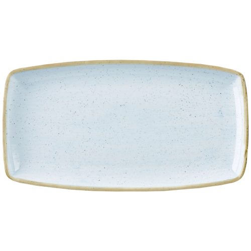 Churchill Oblong Platte Stonecast Duck Egg; 35x28.5 cm (LxB); hellblau/braun; rechteckig; 6 Stück / Pack