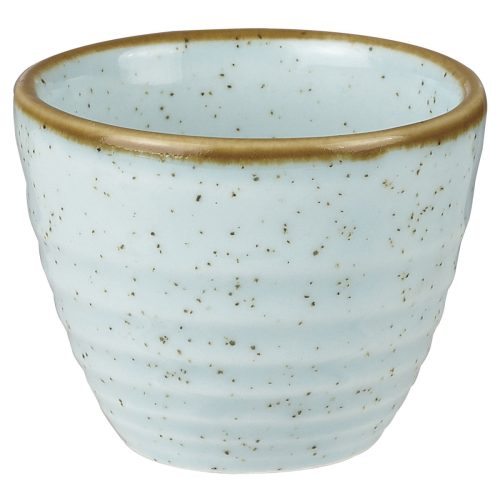 Churchill Ripple Dip Schale Stonecast Duck Egg; 70 ml, 5.9x5 cm (ØxH); hellblau/braun; rund; 12 Stück / Pack