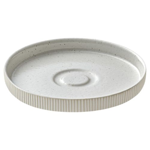 Playground Untertasse Nara Relief; 15x2.5 cm (ØxH); weiss; rund; 6 Stück / Pack