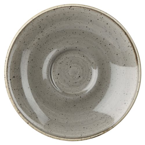Churchill Espresso Untere Stonecast Peppercorn; 11.8 cm (Ø); grau/braun; rund; 12 Stück / Pack