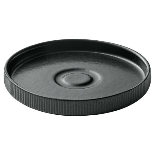 Playground Untertasse Nara Relief; 15x2.5 cm (ØxH); schwarz; rund; 6 Stück / Pack