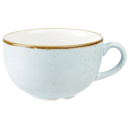Churchill Cappuccino Tasse Stonecast Duck Egg; 340 ml, 11x6.5 cm (ØxH); hellblau/braun; rund; 12 Stück / Pack