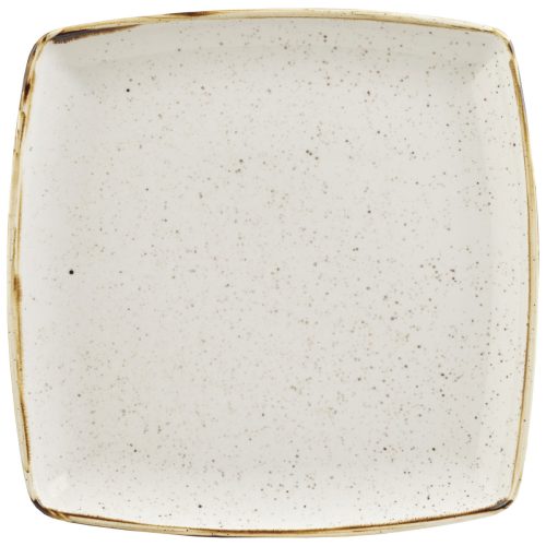 Churchill Platte tief Stonecast Barley White quadratisch; 26.8 cm (B); weiss/braun; quadratisch; 6 Stück / Pack