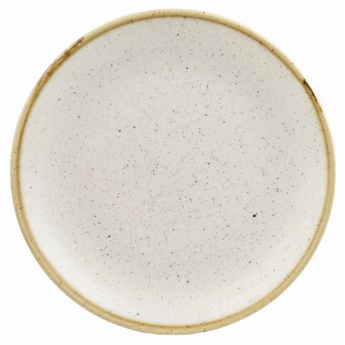 Churchill Teller flach Stonecast Barley White Coupe; 16.5 cm (Ø); weiss/braun; rund; 12 Stück / Pack