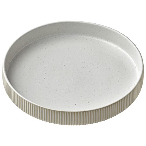 Playground Teller tief Nara Relief; 1300 ml, 24x4.2 cm (ØxH); weiss; rund; 6 Stück / Pack