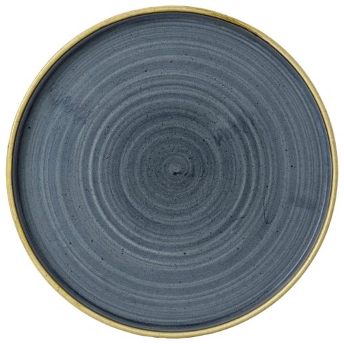Churchill Teller flach Stonecast Blueberry mit erhöhtem Rand; 26x2 cm (ØxH); blau/braun; rund; 6 Stück / Pack