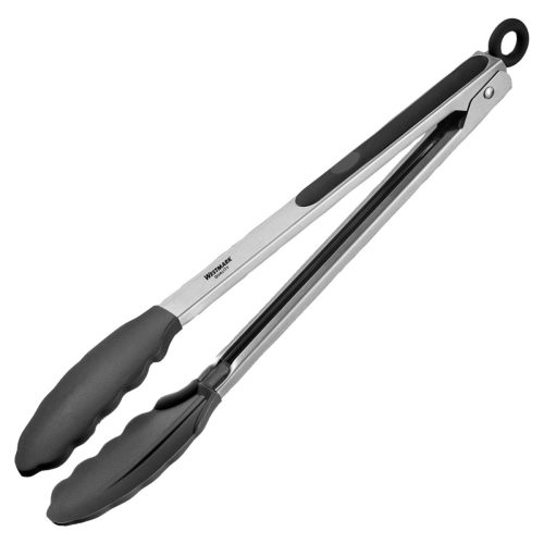 Westmark Universalzange Classic Silicone; 34x3.5x3.4 cm (LxBxH); edelstahl/schwarz