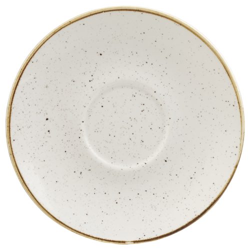 Churchill Cappuccino Untere Stonecast Barley White; 15.6 cm (Ø); weiss/braun; rund; 12 Stück / Pack