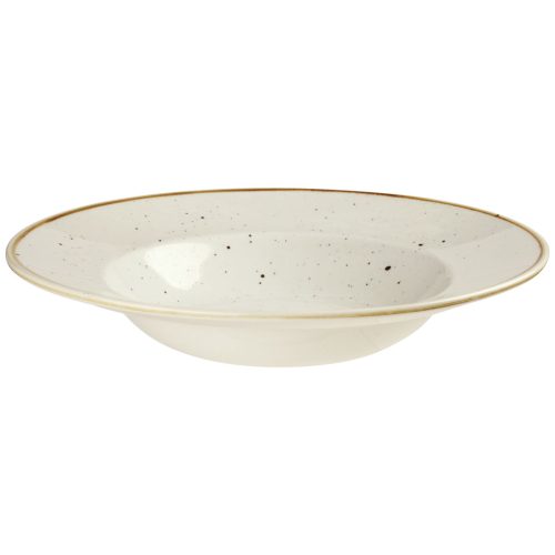 Churchill Teller tief Stonecast Barley White; 468 ml, 28x3.7 cm (ØxH); weiss/braun; rund; 12 Stück / Pack