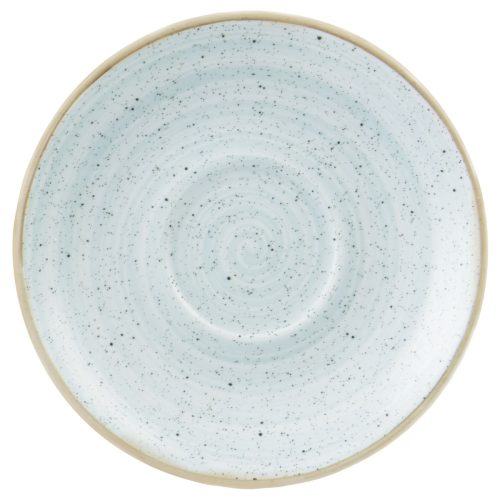 Churchill Cappuccino Untere Stonecast Duck Egg; 15.6 cm (Ø); hellblau/braun; rund; 12 Stück / Pack