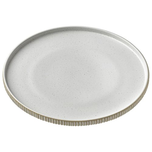 Playground Teller flach Nara Relief; 21x2.5 cm (ØxH); weiss; rund; 6 Stück / Pack
