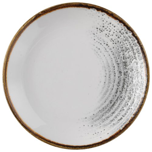 Churchill Teller flach Studio Prints Accents Jasper Grey Coupe; 16.5 cm (Ø); grau/braun; rund; 12 Stück / Pack