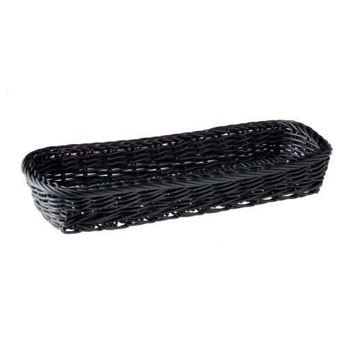APS Besteck-Korb Economic rechteckig; 27x10x5 cm (LxBxH); schwarz